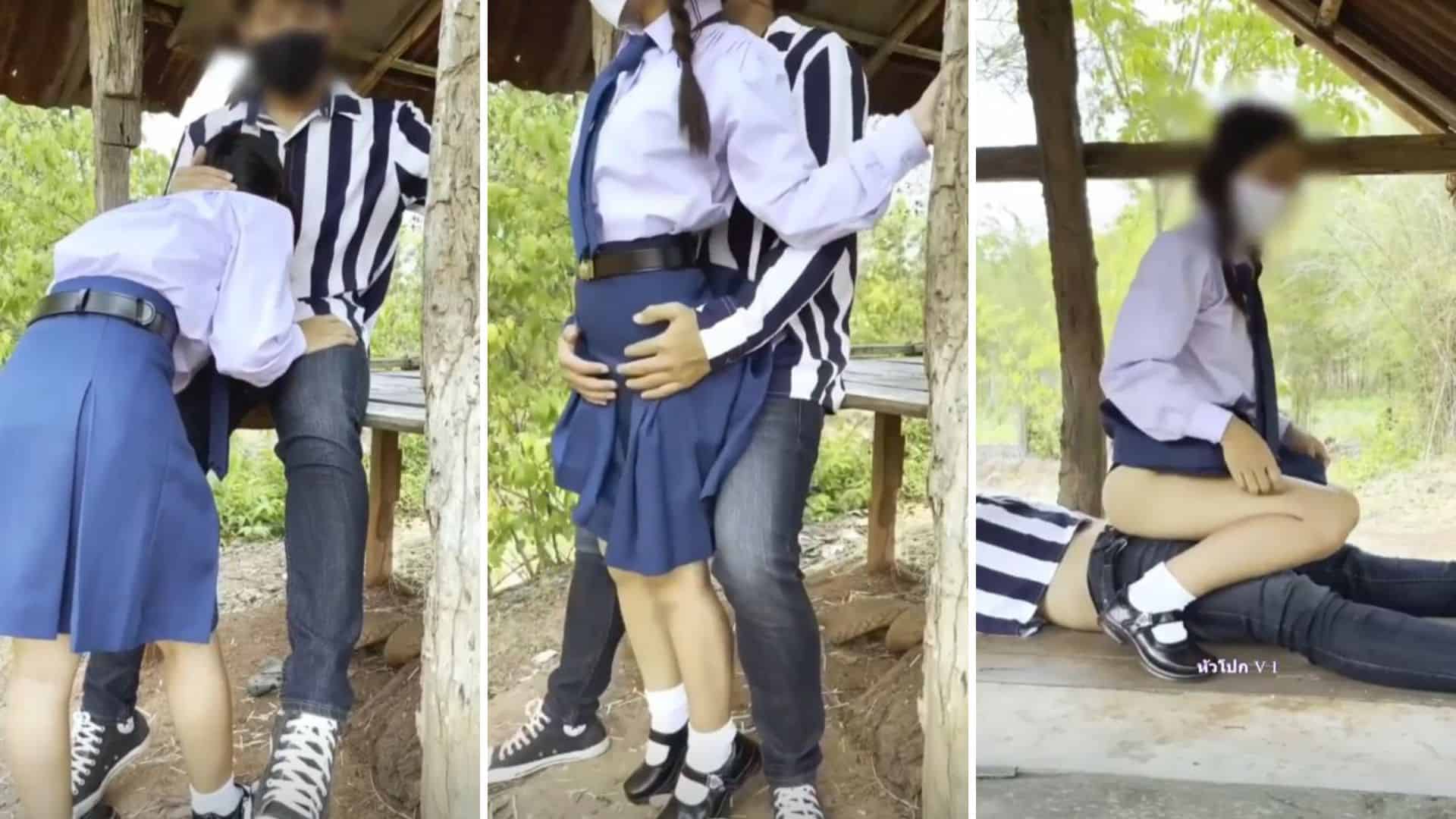 คลิปหลุด onlyfan น้องคนสวย แอบแวะเสียวกับแฟนหนุ่มข้างทาง เย็ดหีคาชุดเลย