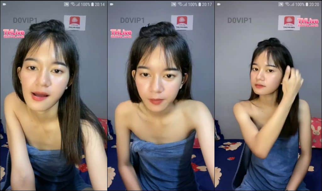 คลิปหลุด MLIVE สาวไทยสุดเซ็กซี่ ใส่ผ้าขนหนูมานั่งคุยกับหนุ่มๆในไลฟ์ ขาวเนียน น่าสอดใส่มาก