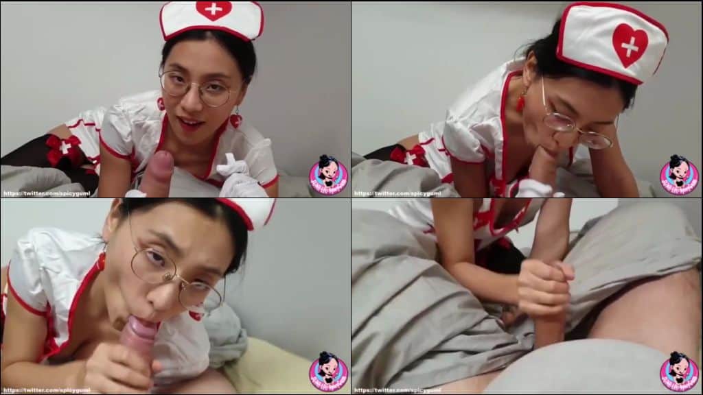 คลิปหลุด VK พยาบาลสาวสุดแซ่บ ใส่ชุดมาดูแลหนุ่ม รัวลิ้นอมควยอย่างเมามันส์มากกก