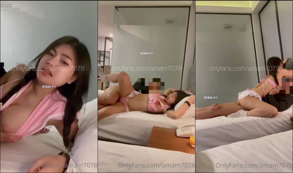 คลิปหลุด onlyfan สาวแอมนมใหญ่ งานแซ่บ มาในลุคสาวนักเรียนญี่ปุ่น เจอดุ้นเสียบดุดันมากก