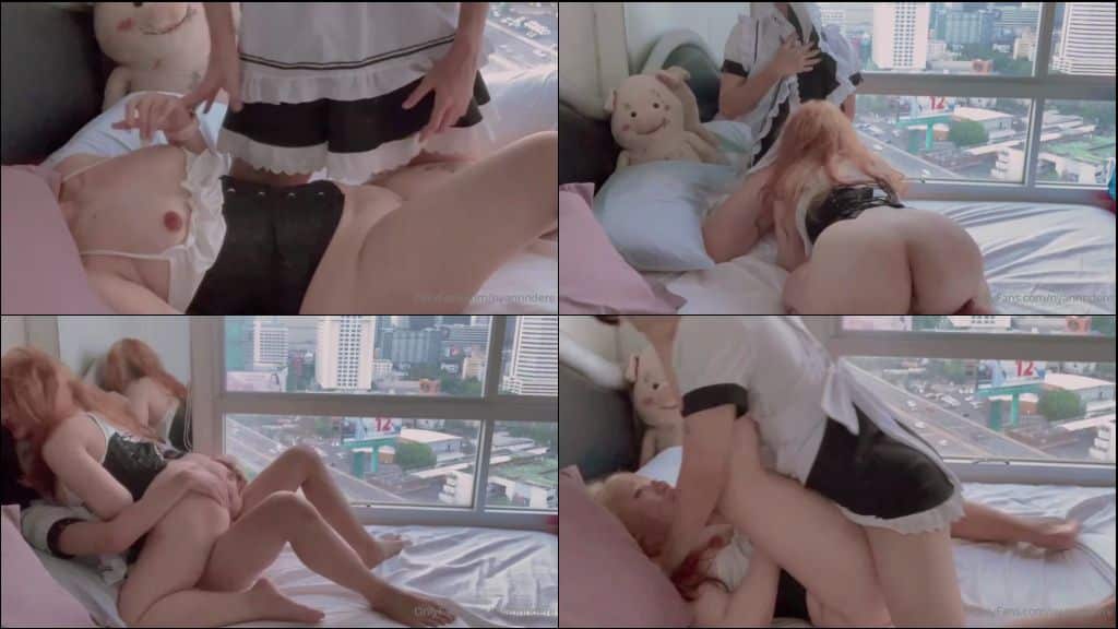 คลิปหลุดคู่ไทยไอดอล ใส่ชุดแม่บ้านสุดสยิว ตั้งกล้องเย็ดกัน กระหนำเมามันส์มากก 18+