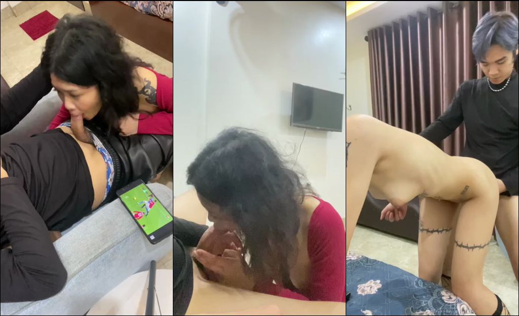 คลิปหลุดแม่สาวร่าน นัดหนุ่มผมเทามาเอาที่หอ ยืนล่อได้ฟินสุดๆ