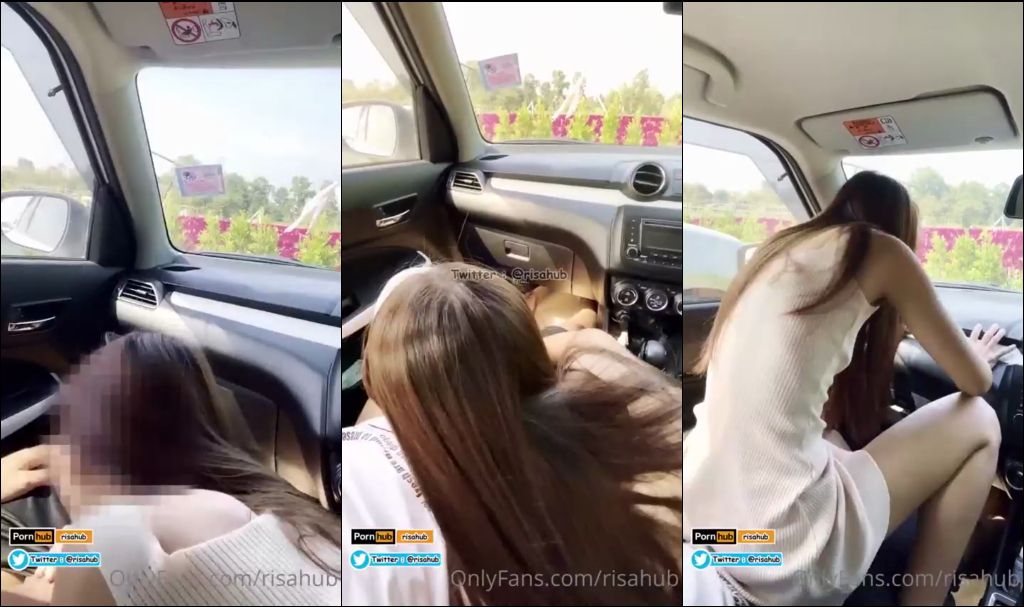 คลิปหลุด VK หนุ่มสาวไทยพักรถนั่งเหงาๆ เลยตั้งกล้องล่อเสียวกันบนรถซะเลย