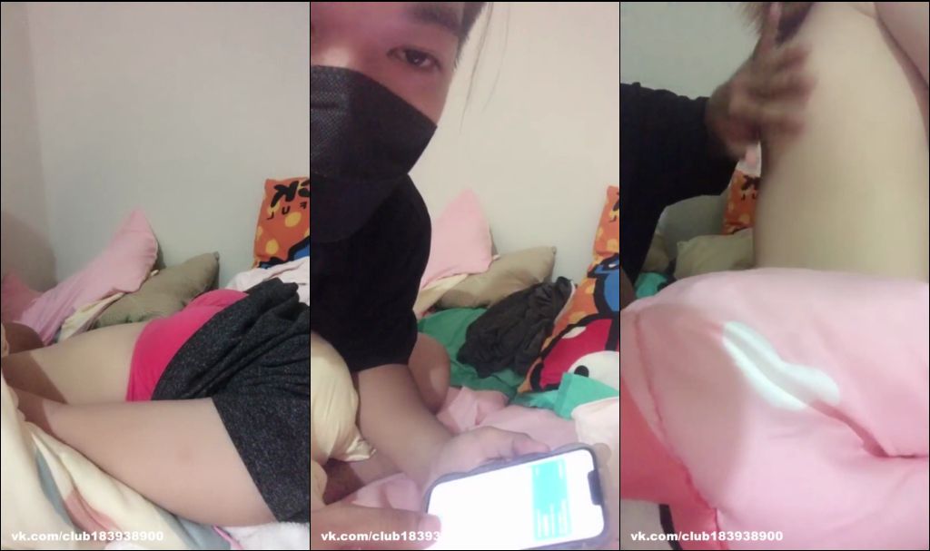 คลิปหลุดทางบ้าน หนุ่มสาวไทยนอนเหงา ตั้งกล้องล่อหีเมีย นอนร้องครางอย่างเดียวเลย